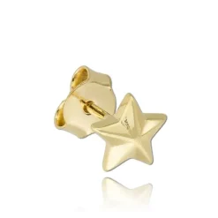 Balia Damen Star Ohrstecker aus poliertem 333 Gelbgold BGO0119GS
