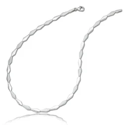 Balia Halskette für Damen matt glanz Zirkonia 925Silber 45cm BAK009S45