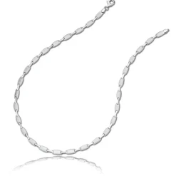 Balia Halskette für Damen matt-glanz aus 925 Silber 45cm BAK002S45