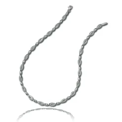 Balia Halskette für Damen matt glanz Zirkonia 925Silber 45cm BAK011S45
