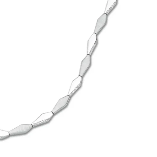 Balia Halskette für Damen matt glanz Zirkonia 925Silber 45cm BAK009S45