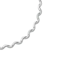 Balia Halskette für Damen matt-glanz aus 925 Silber 45cm BAK007S44