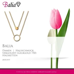 Balia Halskette plain Karabinerverschluss Balia Halsketten JBEK101V