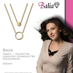Balia Halskette plain Karabinerverschluss Balia Halsketten JBEK101V