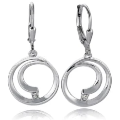 Balia Ohrhänger für Damen glanz Zirkonia 925er Silber BAO0057SW