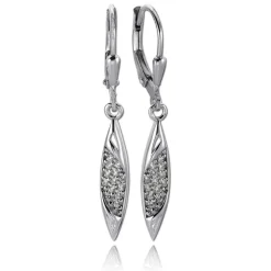 Balia Ohrhänger für Damen glanz Zirkonia 925er Silber BAO0063SW