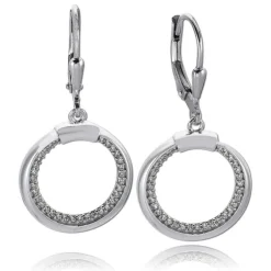 Balia Ohrhänger für Damen glanz Zirkonia 925er Silber BAO0069SW