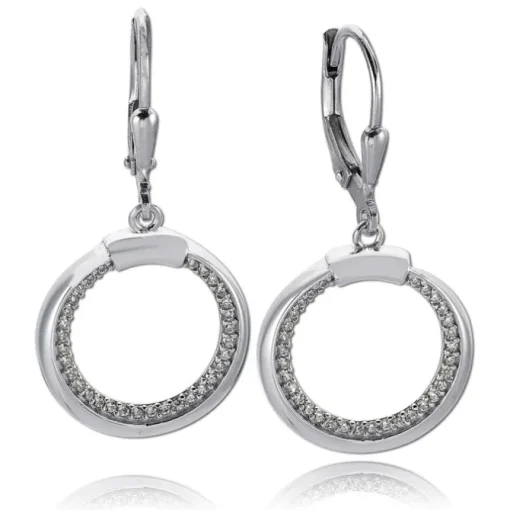 Balia Ohrhänger für Damen glanz Zirkonia 925er Silber BAO0069SW