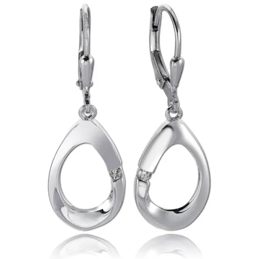 Balia Ohrhänger für Damen glanz Zirkonia 925er Silber BAO0061SW