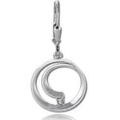 Balia Ohrhänger für Damen glanz Zirkonia 925er Silber BAO0057SW