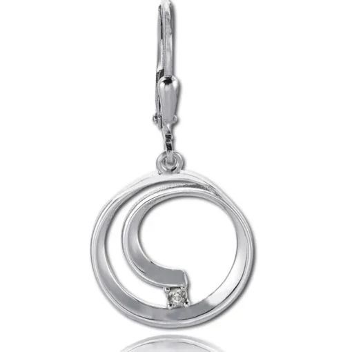 Balia Ohrhänger für Damen glanz Zirkonia 925er Silber BAO0057SW