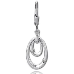 Balia Ohrhänger für Damen glanz Zirkonia 925er Silber BAO0068SW