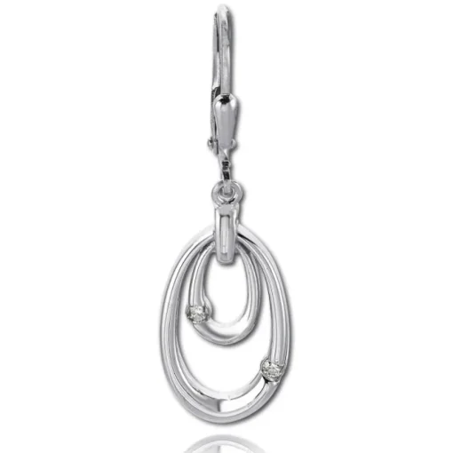 Balia Ohrhänger für Damen glanz Zirkonia 925er Silber BAO0068SW