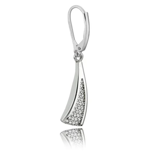 Balia Ohrhänger für Damen glanz Zirkonia aus 925er Silber BAO0017SW