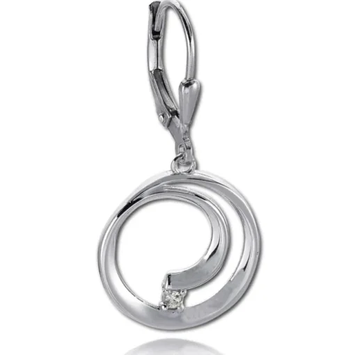 Balia Ohrhänger für Damen glanz Zirkonia 925er Silber BAO0057SW