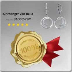 Balia Ohrhänger für Damen glanz Zirkonia 925er Silber BAO0057SW