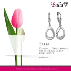Balia Ohrhänger für Damen glanz Zirkonia 925er Silber BAO0061SW