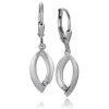 Balia Ohrhänger für Damen matt glanz Zirkonia 925er Silber BAO0058SW