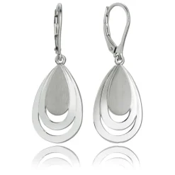 Balia Ohrhänger für Damen matt glanz aus 925 Sterling Silber BAO0039SP