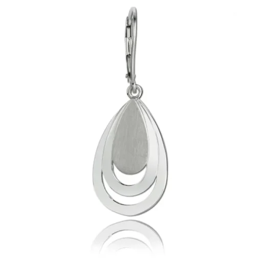 Balia Ohrhänger für Damen matt glanz aus 925 Sterling Silber BAO0039SP