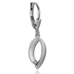 Balia Ohrhänger für Damen matt glanz Zirkonia 925er Silber BAO0058SW