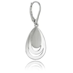 Balia Ohrhänger für Damen matt glanz aus 925 Sterling Silber BAO0039SP