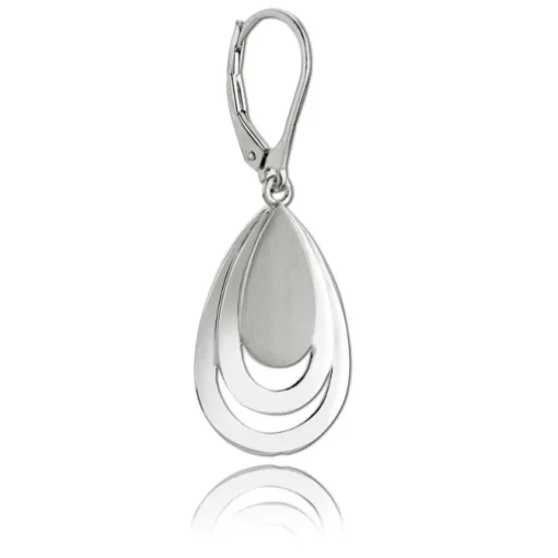 Balia Ohrhänger für Damen matt glanz aus 925 Sterling Silber BAO0039SP
