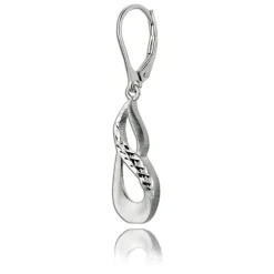 Balia Ohrhänger für Damen matt diamantiert aus 925er Silber BAO0041SO