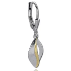 Balia Ohrhänger für Damen matt glanz Zirkonia 925er Silber BAO0064ST