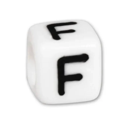 Bead Buchstabe F Beads für Armband KSPPWF