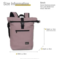 Bench Businessrucksack PU Kunststoff lila malve ORI319R1