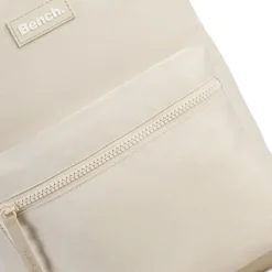 Bench Cityrucksack Nylon beige weiß ORI322N