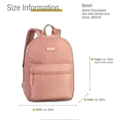 Bench Cityrucksack Nylon rosa ORI322A