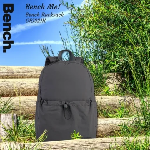 Bench Cityrucksack Nylon washed grau ORI321K