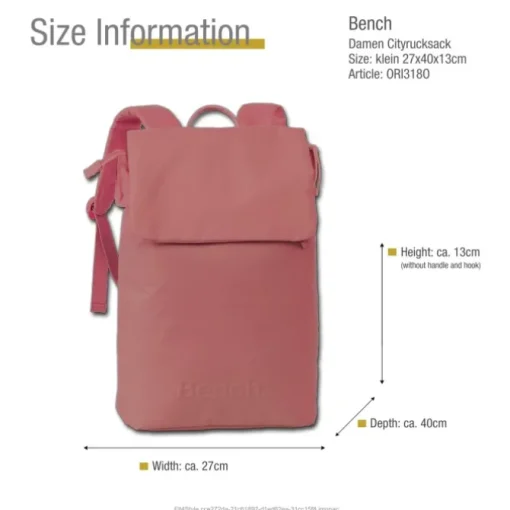 Bench Cityrucksack Polyester orange rot ORI318O