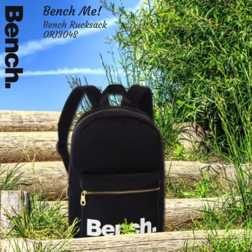 Bench kleiner Cityrucksack Nylon schwarz Sportrucksack Damen Daypack ORI304S