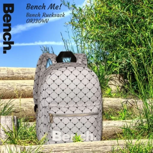 Bench kleiner Cityrucksack Nylon grau Sportrucksack Damen Daypack ORI304N