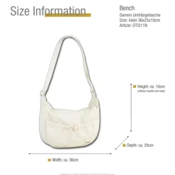 Bench Nylon washed beige weiß OTI311N