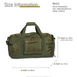 Bench Reisetasche Sporttasche Nylon olivgrün OTI361G