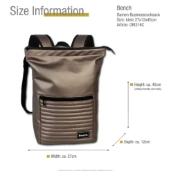 Bench Rucksack PU Kunststoff braun ORI316C