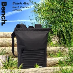 Bench Rucksack PU Kunststoff schwarz ORI316S