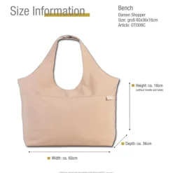 Bench Shopper Nylon washed beige OTI308C