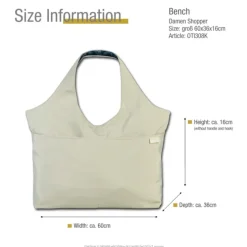 Bench Shopper Nylon washed grau OTI308K