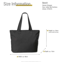 Bench Shopper Polyester schwarz OTI307S