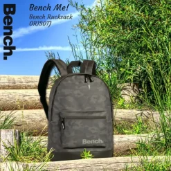 Bench sportlicher Rucksack Camouflage Polyester PU Tarnmuster grau ORI301J