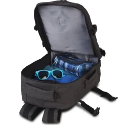 Bestway Flugbegleiter Businessrucksack Polyester Bordgepäck dunkelgrau ORI103S