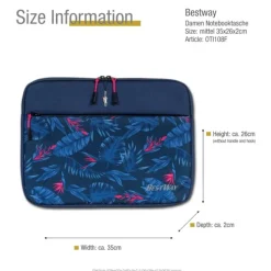 Bestway Laptop-Tasche 13 - 14 Zoll Polyester blau OTI108F