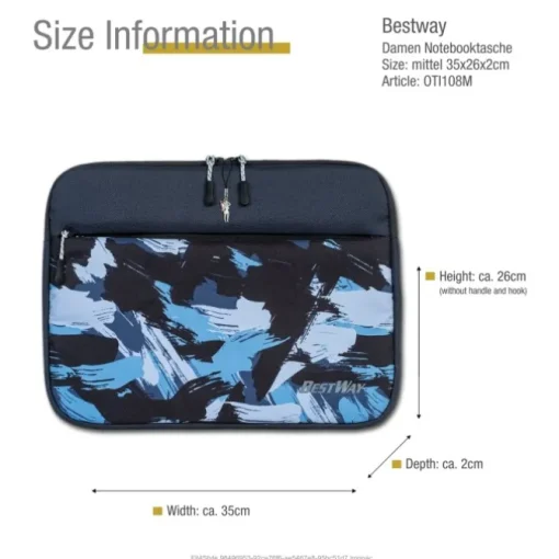 Bestway Laptop-Tasche 13 - 14 Zoll Polyester blau OTI108M