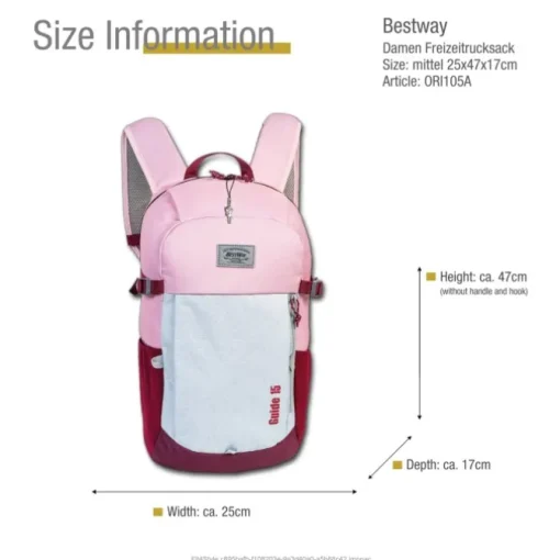 Bestway Outdoor-Rucksack Polyester rosa ORI105A