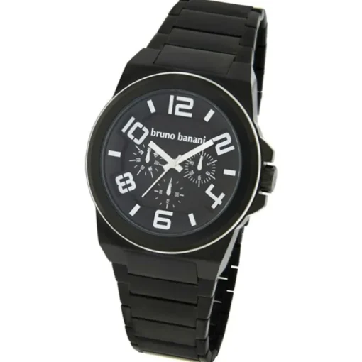 Bruno Banani Herren Uhr schwarz-silber Zelos Uhren Kollektion UBR21124